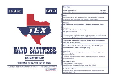 16.9 Oz Label (6   16.9 Oz Gel X Bottle)